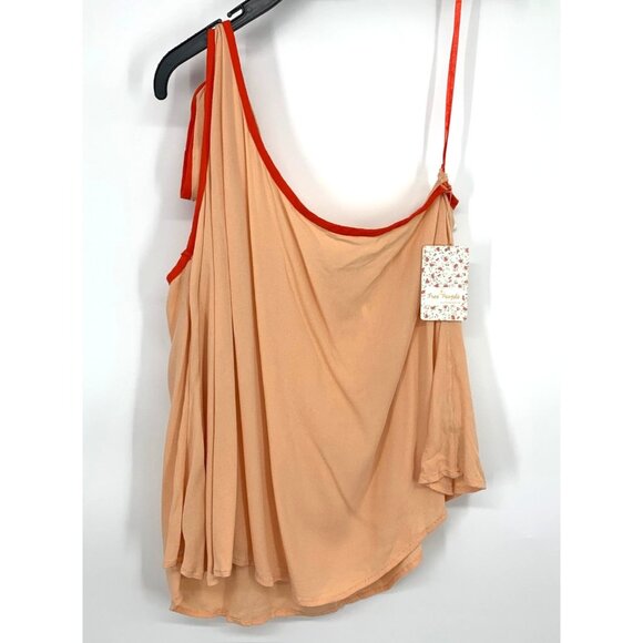 Free People Top Youre The One Shoulder Tie Strap Sleeveless NWT - Picture 5 of 13
